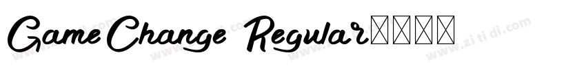 GameChange Regular字体转换